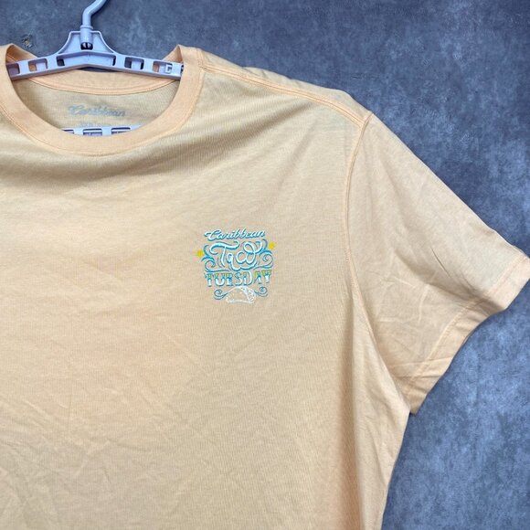 Caribbean Taco Tuesday T-Shirt Mens 3XB Big Peach Food Truck Graphic Casual - Picture 3 of 10